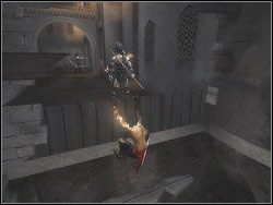 Korytarz kończy się rumowiskiem, ale na szczęście masz relief nad głową - [23] The Bowery (buduar) | Prince of Persia Dwa Trony - Prince of Persia: Dwa Trony - poradnik do gry