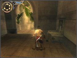 Wdrap się na posadzkę, po prawej stronie masz fontannę - [26] The Upper City (wyższe miasto) | Prince of Persia Dwa Trony - Prince of Persia: Dwa Trony - poradnik do gry
