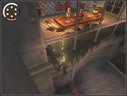 Wejdź w zarośla na wprost wejścia, zniszcz sterczące przy murze z siatką skrzynie - [31] The Kings Road (królewska droga) | Prince of Persia Dwa Trony - Prince of Persia: Dwa Trony - poradnik do gry