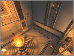 Podejdź do ściany w miejscu, gdzie brakuje części obarierowania - [32] The Palace Entrance (wejście do pałacu) | Prince of Persia Dwa Trony - Prince of Persia: Dwa Trony - poradnik do gry