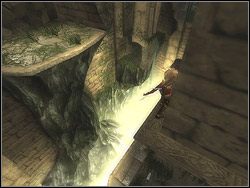 Wejdź na kładkę wystającą z półki - [37] The Underground Cave (podziemna grota) | Prince of Persia Dwa Trony - Prince of Persia: Dwa Trony - poradnik do gry
