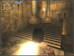 Skręć korytarzem w lewo, wbiegnij po schodach - [37] The Underground Cave (podziemna grota) | Prince of Persia Dwa Trony - Prince of Persia: Dwa Trony - poradnik do gry