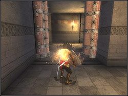 Przysuń się do następnej przeszkody - [40] The Lower Tower (niższa wieża) | Prince of Persia Dwa Trony - Prince of Persia: Dwa Trony - poradnik do gry