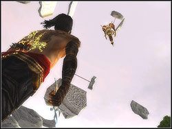 Aby odnieść sukces, musisz trzykrotnie skoczyć na kark bossa zadając mu za każdym razem trzy ciosy speed kill - [43] The Terrace (taras) | Prince of Persia Dwa Trony - Prince of Persia: Dwa Trony - poradnik do gry