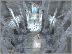 Przeskocz na następną, kwadratową platformę i z niej osiągnij półkę z Mrocznym Księciem - [44] The Mental Realm (umysłowy zakres) | Prince of Persia Dwa Trony - Prince of Persia: Dwa Trony - poradnik do gry