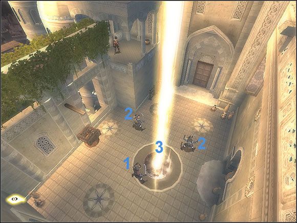 Typowy dziedziniec z Wrotami Piasku - Wrota Piasku | Prince of Persia Dwa Trony - Prince of Persia: Dwa Trony - poradnik do gry