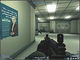 Docelowo będziesz musiał przebić się na drugi koniec tego pomieszczenia - [Misja 09] [Segment 1/2] Hospital | Rainbow Six Lockdown - Tom Clancys Rainbow Six: Lockdown - poradnik do gry