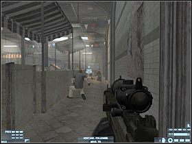 Kolejnych terrorystów powinieneś zauważyć po lewej (#1) - [Misja 12] [Segment 2/2] Marseilles | Rainbow Six Lockdown - Tom Clancys Rainbow Six: Lockdown - poradnik do gry