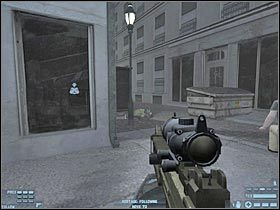 Aby przedostać się do strefy ewakuacyjnej będziesz musiał przejść przez kolejny budynek (#1) - [Misja 12] [Segment 2/2] Marseilles | Rainbow Six Lockdown - Tom Clancys Rainbow Six: Lockdown - poradnik do gry