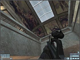 Gdy tylko nastąpi eksplozja wbiegnij z resztą ekipy na górę w celu dobicia pozostałych przy życiu gostków (#1) - [Misja 13] [Segment 2/2] NATO Summit | Rainbow Six Lockdown - Tom Clancys Rainbow Six: Lockdown - poradnik do gry