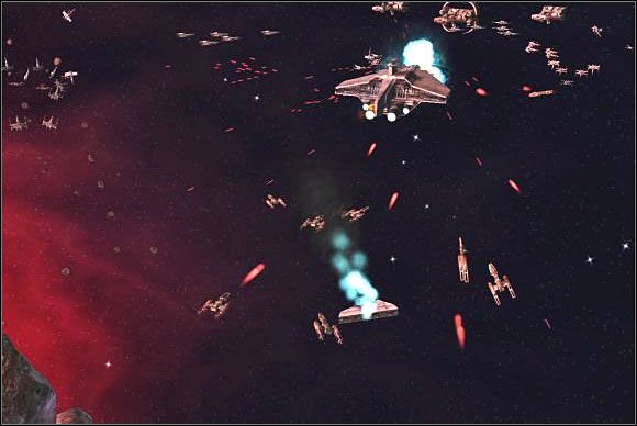 Kolejny Acclamator wlatuje prosto w środek rebelianckiej floty - Misja 4 Akcja ratownicza na Kessel | Rebelia | Star Wars Empire At War - Star Wars: Empire At War - poradnik do gry