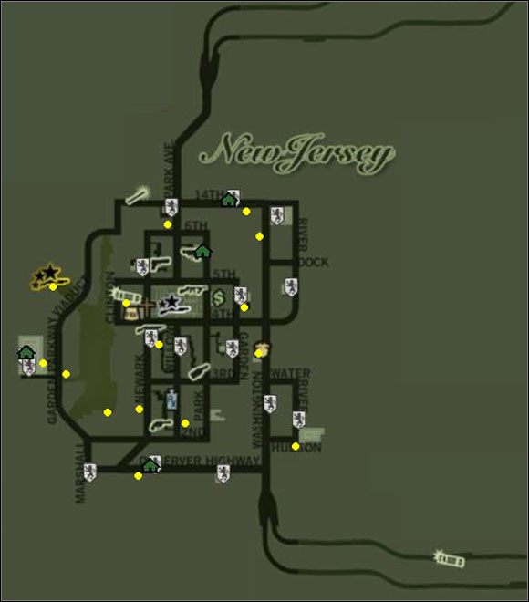 1 - Segment 1 - dzielnica New Jersey | Mapy w Ojciec chrzestny - Ojciec chrzestny - poradnik do gry