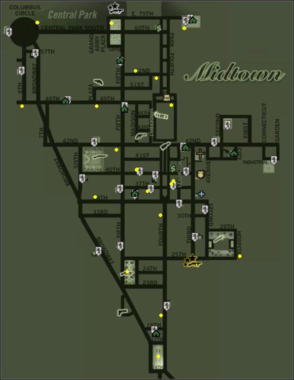 1 - Segment 3 - dzielnica Midtown | Mapy w Ojciec chrzestny - Ojciec chrzestny - poradnik do gry