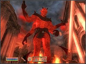 Gdy będziecie już w Temple District okaże się, że Mehrunes Dagon zawitał do tego świata - Oblivion: Zapalić Smocze Ognie (Light the Dragonfires) - The Elder Scrolls IV: Oblivion - poradnik do gry