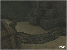 Wejdź na skrzynię po lewej i stamtąd przeskocz ponad macką (#252) - [Solucja] The Marsh Refinery cz.9 | Call of Cthulhu Mroczne Zakątki Świata - Call of Cthulhu: Mroczne Zakątki Świata - poradnik do gry