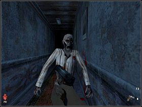 Idziemy na wprost korytarza widocznego na pierwszym obrazku - [Solucja] Lewe skrzydło - parter | Bloodline Uśpione zło - Bloodline: Uśpione zło - poradnik do gry