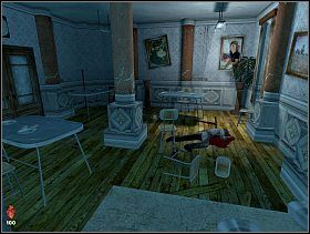 Otwieramy okienko do wydawania posiłków, kucamy i przechodzimy do jadalni - [Solucja] Kuchnia | Bloodline Uśpione zło - Bloodline: Uśpione zło - poradnik do gry