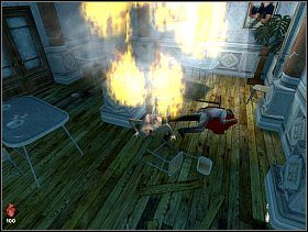 Słyszymy buszującego po pomieszczeniu pełzającego potwora, wabimy go i wyskakujemy na stół, skąd obrzucamy go koktajlami Mołotowa - [Solucja] Kuchnia | Bloodline Uśpione zło - Bloodline: Uśpione zło - poradnik do gry