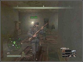 W pierwszym napotkanym pokoju natkniesz się na arsenał [1] - Misja 5 - Resistance | Solucja Commandos Strike Force - Commandos: Strike Force - poradnik do gry