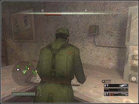 Rusz przed siebie i zabij szeregowca przy drewnianej skrzyni - Misja 10 - The Wolfs Den | Solucja Commandos Strike Force - Commandos: Strike Force - poradnik do gry