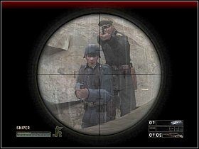 Wróć do budynków we wschodniej części miasta - Misja 12 - An Eye For An Eye | Solucja Commandos Strike Force - Commandos: Strike Force - poradnik do gry