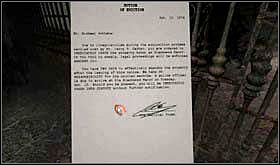 Zanim zajmiesz się szukaniem pozostałych ingrediencji, zadzwoń do Jerryego. Wyjdź z domu. Ooo, chyba ktoś był przy bramie. Podejdź do skrzynki i wyjmij list. To nakaz eksmisji. Nie pozostaje Ci nic innego, jak przygotować się do wyjazdu. - PONIEDZIAŁEK 14 PAŹDZIERNIKA cz.4 | Scratches - Scratches - poradnik do gry