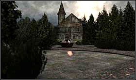 Po prologu znajdziesz się przy bramie wjazdowej do posiadłości. Nie ma co zwlekać, zatem od razu skieruj się do drzwi wejściowych domu. - Poradnik do gry - SOBOTA 12 PAŹDZIERNIKA cz.1 | Scratches - Scratches - poradnik do gry