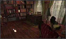 W salonie znajdują się drzwi do kolejnego pomieszczenia. Przejdź przez nie, a znajdziesz się w gabinecie. - Poradnik do gry - SOBOTA 12 PAŹDZIERNIKA cz.1 | Scratches - Scratches - poradnik do gry