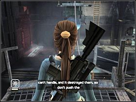 Standardowo musisz się oczywiście na linie rozbujać, tak aby móc doskoczyć do centralnego urządzenia - Kazakhstan - Project Carbonek (7) | Etap 5 | Tomb Raider Legenda - Tomb Raider: Legenda - poradnik do gry