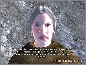 Gdy będziesz już odpowiednio szkaradny, Hjolfrodi pozwoli ci zbliżyć się do ołtarza - Oblivion: Namira; Nocturnal - Misje daedryczne - The Elder Scrolls IV: Oblivion - poradnik do gry