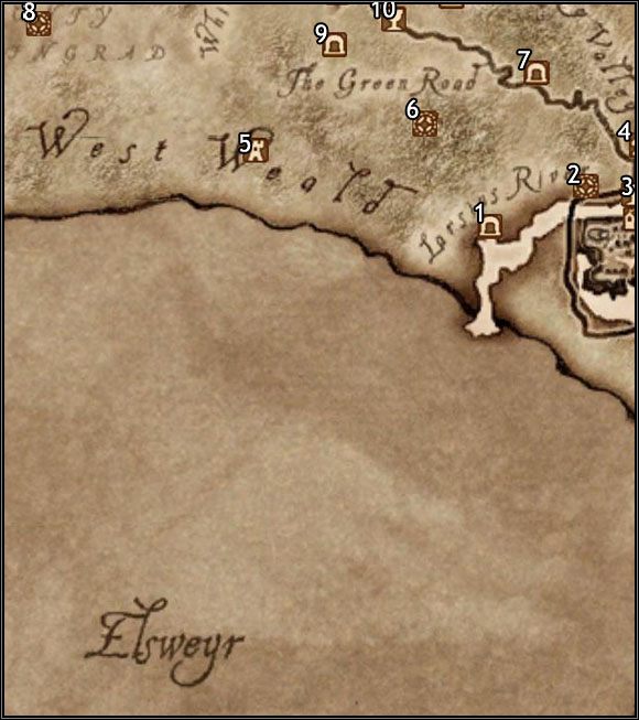 1 - Bloodmayne Cave - Oblivion: Mapa The West Weald - The Elder Scrolls IV: Oblivion - poradnik do gry