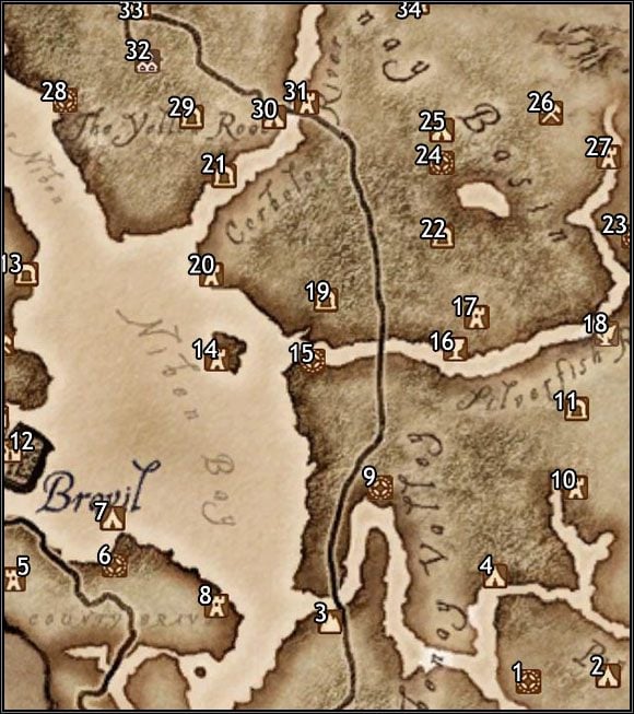 1 - Welke - Oblivion: Mapa Bravil - The Elder Scrolls IV: Oblivion - poradnik do gry