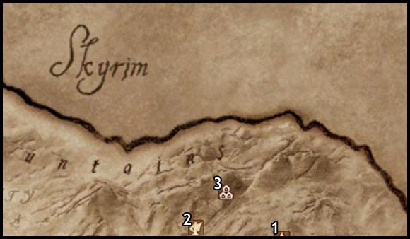 1 - Oblivion: Mapa The Jerall Mountains - The Elder Scrolls IV: Oblivion - poradnik do gry