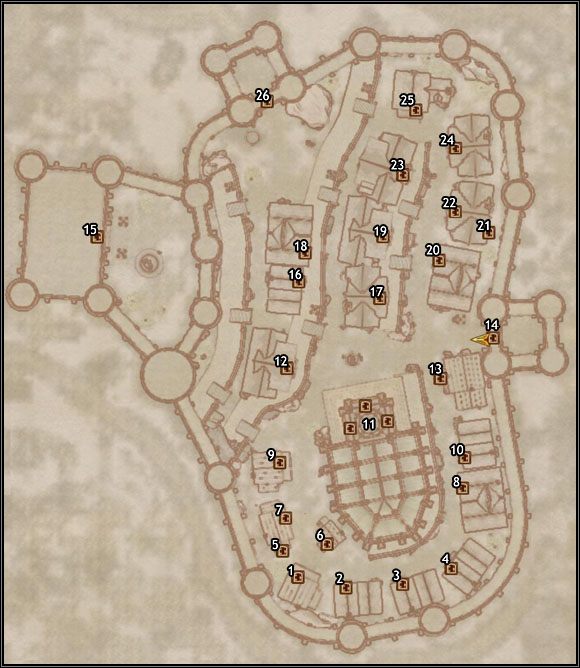 1 - Jearls House - Oblivion: Mapa miasta Bruma - The Elder Scrolls IV: Oblivion - poradnik do gry