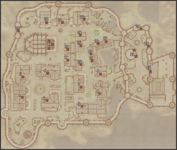 1 - Leyawiin Mages Guild - Oblivion: Mapa miasta Leyawiin - The Elder Scrolls IV: Oblivion - poradnik do gry