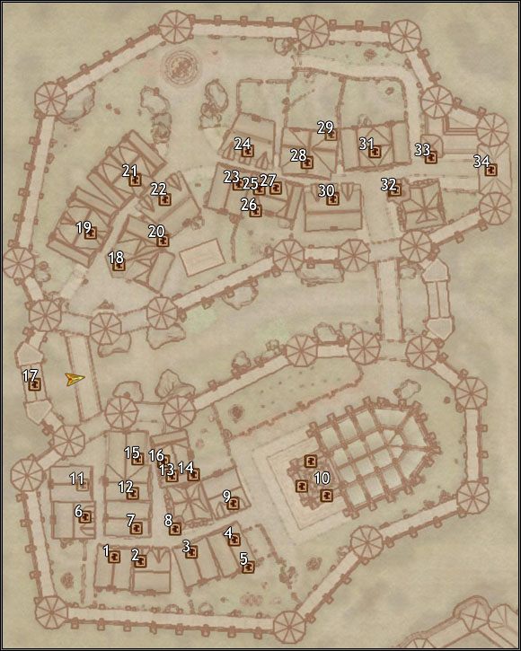 1 - Undena Orethis House - Oblivion: Mapa miasta Skingrad - The Elder Scrolls IV: Oblivion - poradnik do gry