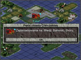 Podgląd na zapotrzebowanie miasta do którego chcemy wysłać karawanę. - Handel | Sid Meiers Civilization II - Sid Meiers Civilization II - poradnik do gry