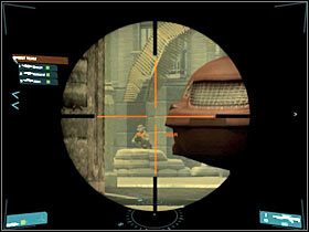 Po wstępnym oczyszczeniu placu zacznij Z RESZTĄ DRUŻYNY przesuwać się w stronę pierwszego punktu kontrolnego - [Misja 02] Coup detat - cz.2 | Tom Clancys Ghost Recon Advanced Warfighter - Tom Clancys Ghost Recon: Advanced Warfighter - poradnik do gry