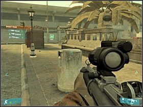 Po dotarciu do skrzyżowania skieruj się w prawo - [Misja 02] Coup detat - cz.7 | Tom Clancys Ghost Recon Advanced Warfighter - Tom Clancys Ghost Recon: Advanced Warfighter - poradnik do gry