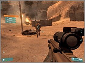 W sumie będziesz musiał rozprawić się z co najmniej dwoma gostkami - [Misja 04] Strong point - cz.2 | Tom Clancys Ghost Recon Advanced Warfighter - Tom Clancys Ghost Recon: Advanced Warfighter - poradnik do gry