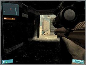 Ponownie wróć się do nieoświetlonego korytarza - [Misja 08] Guardrail IX - cz.3 | Tom Clancys Ghost Recon Advanced Warfighter - Tom Clancys Ghost Recon: Advanced Warfighter - poradnik do gry