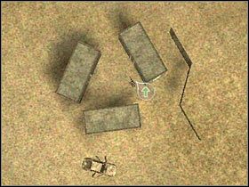 Dopiero teraz powinieneś skierować się w stronę wieży, tak aby w zaznaczonym przez grę miejscu założyć ładunek (#1) - [Misja 08] Guardrail IX - cz.3 | Tom Clancys Ghost Recon Advanced Warfighter - Tom Clancys Ghost Recon: Advanced Warfighter - poradnik do gry