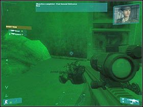 Objective (Cel): Get to extraction point (Udaj się do strefy ewakuacyjnej) - [Misja 11][FINAŁ] NORAD on the line - cz.5 - Tom Clancys Ghost Recon: Advanced Warfighter - poradnik do gry