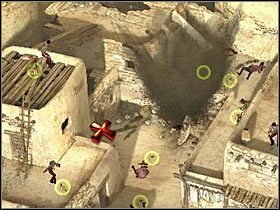 Wybierz teraz Doca lub Sama i zacznij ostrożnie likwidować najbliżej rozstawionych gostków (#1) - [Misja 2.2] Eagles Nest - Sanchez Sees Red cz.2 | Desperados 2 - Desperados 2: Coopers Revenge - poradnik do gry