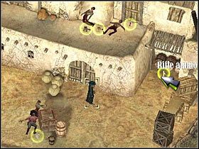 Po raz kolejny proponowałbym skorzystać ze snajperki - [Misja 2.2] Eagles Nest - Sanchez Sees Red cz.2 | Desperados 2 - Desperados 2: Coopers Revenge - poradnik do gry