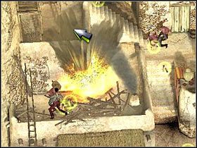 Znajdujących się na samej górze dwóch bandytów może zabić Doc (snajperka) lub Sam (Winchester; #1) - [Misja 2.2] Eagles Nest - Sanchez Sees Red cz.2 | Desperados 2 - Desperados 2: Coopers Revenge - poradnik do gry