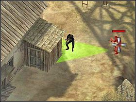 Po dotarciu na miejsce (#1) podnieś TNT - [Misja 4.4] Fort Wingate - The Revolt cz.3 | Desperados 2 - Desperados 2: Coopers Revenge - poradnik do gry