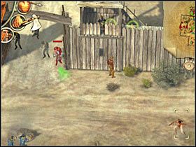 Docelowo będziesz się oczywiście musiał przedostać do drzwi prowadzących do więzienia (#1) - [Misja 4.4] Fort Wingate - The Revolt cz.3 | Desperados 2 - Desperados 2: Coopers Revenge - poradnik do gry