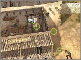 Aby uwolnić więzionych członków drużyny będziesz musiał podchodzić do każdej z cel i klikać na zamku (#1) - [Misja 5.2] Santa Fe - The Bookkeeper cz.4 | Desperados 2 - Desperados 2: Coopers Revenge - poradnik do gry