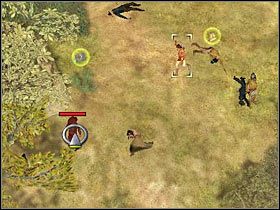 Docelowo powinieneś doprowadzić do sytuacji, w której cały lewy plac będzie oczyszczony - [Misja 6.1] Sacred Mountain - Captured Indians cz.2 | Desperados 2 - Desperados 2: Coopers Revenge - poradnik do gry